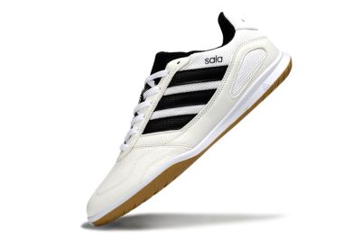 Adidas Top Sala IC Indoor & Futsal Soccer Shoes - White/Classic Black/Golden Tan