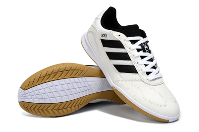 Adidas Top Sala IC Indoor & Futsal Soccer Shoes - White/Classic Black/Golden Tan