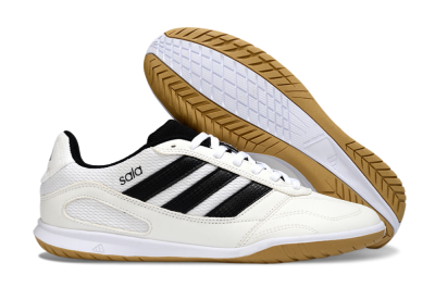 Adidas Top Sala IC Indoor & Futsal Soccer Shoes - White/Classic Black/Golden Tan