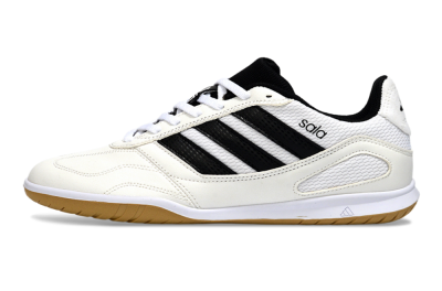 Adidas Top Sala IC Indoor & Futsal Soccer Shoes - White/Classic Black/Golden Tan