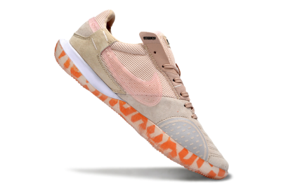 Nike Street Gato IC Indoor & Futsal Soccer Shoes - Beige/Peachy Tone/Coral Accents