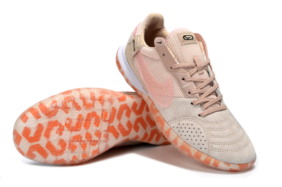 Nike Street Gato IC Indoor & Futsal Soccer Shoes - Beige/Peachy Tone/Coral Accents