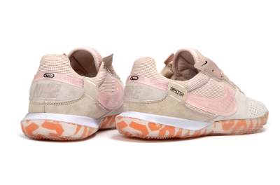 Nike Street Gato IC Indoor & Futsal Soccer Shoes - Beige/Peachy Tone/Coral Accents