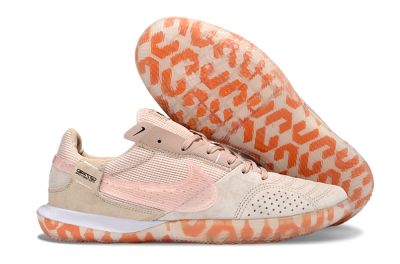 Nike Street Gato IC Indoor & Futsal Soccer Shoes - Beige/Peachy Tone/Coral Accents