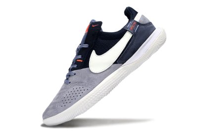 Nike Street Gato IC Indoor & Futsal Soccer Shoes - Grey/Navy Blue/White