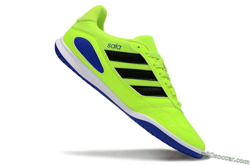 Adidas Top Sala IC Indoor & Futsal Soccer Shoes - Green/Bright Green/Deep Blue 4