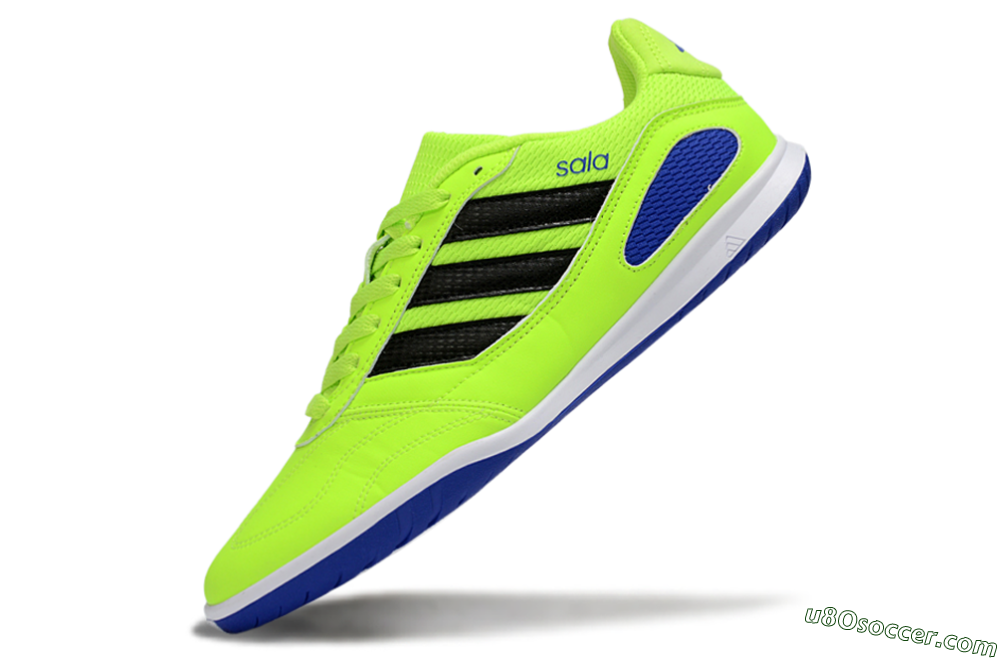 Adidas Top Sala IC Indoor & Futsal Soccer Shoes - Green/Bright Green/Deep Blue 5