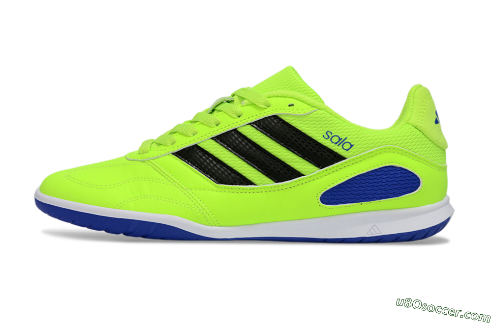 Adidas Top Sala IC Indoor & Futsal Soccer Shoes - Green/Bright Green/Deep Blue 2