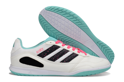 Adidas Top Sala IC Indoor & Futsal Soccer Shoes - White/Aqua Breeze/Pink Blast