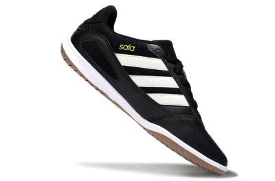 Adidas Top Sala IC Indoor & Futsal Soccer Shoes - Black/Lime Glow/Brown Suede
