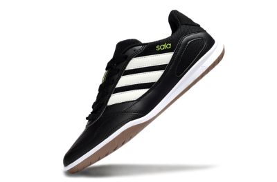 Adidas Top Sala IC Indoor & Futsal Soccer Shoes - Black/Lime Glow/Brown Suede