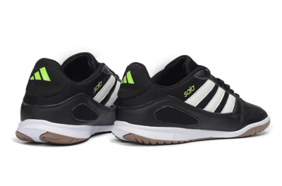 Adidas Top Sala IC Indoor & Futsal Soccer Shoes - Black/Lime Glow/Brown Suede
