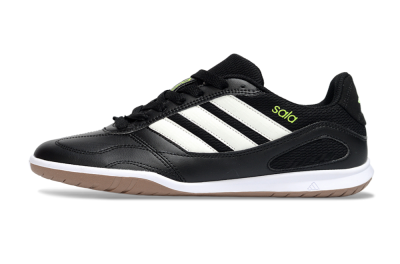 Adidas Top Sala IC Indoor & Futsal Soccer Shoes - Black/Lime Glow/Brown Suede