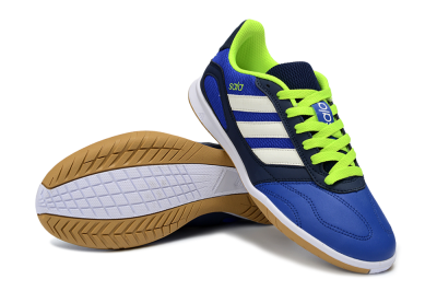 Adidas Top Sala IC Indoor & Futsal Soccer Shoes - Blue/Lime Green/White