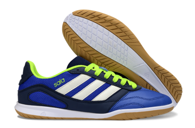 Adidas Top Sala IC Indoor & Futsal Soccer Shoes - Blue/Lime Green/White