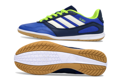 Adidas Top Sala IC Indoor & Futsal Soccer Shoes - Blue/Lime Green/White