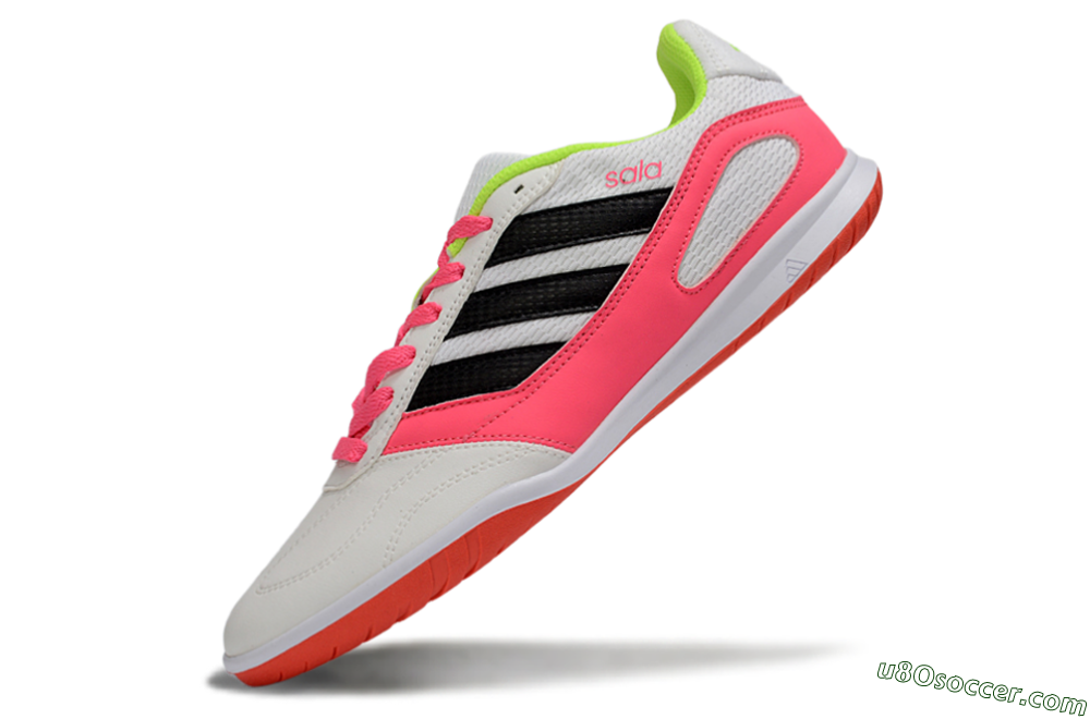 Adidas Top Sala IC Indoor & Futsal Soccer Shoes - White/Neon Pink/Black 5
