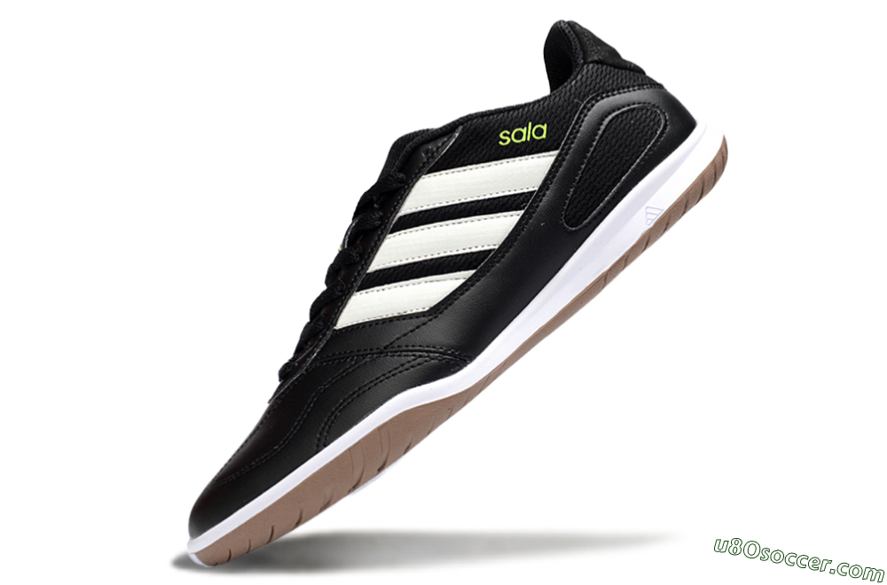 Adidas Top Sala IC Indoor & Futsal Soccer Shoes - Black/White/Glow Green 5