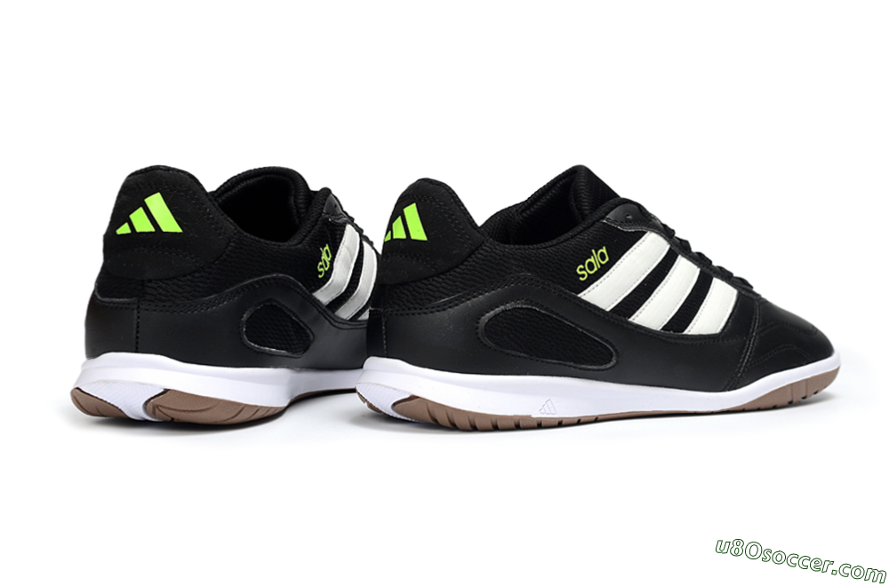 Adidas Top Sala IC Indoor & Futsal Soccer Shoes - Black/White/Glow Green 6