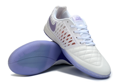 Nike Lunar Gato 2 IC Indoor & Futsal Soccer Shoes - White/Lavender Bliss/Soft Lilac
