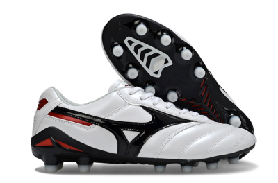 Mizuno Morelia Neo 2 FG Firm Ground Soccer Cleats - White/Crimson Black/Crimson White