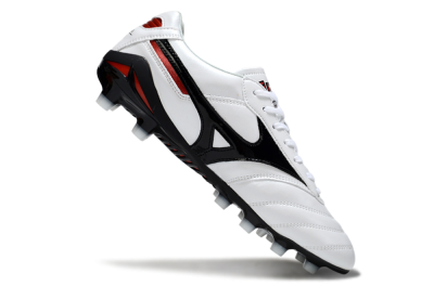 Mizuno Morelia Neo 2 FG Firm Ground Soccer Cleats - White/Crimson Black/Crimson White