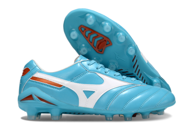 Mizuno Morelia Neo 2 FG Firm Ground Soccer Cleats - Cyan/Bright Cyan/White