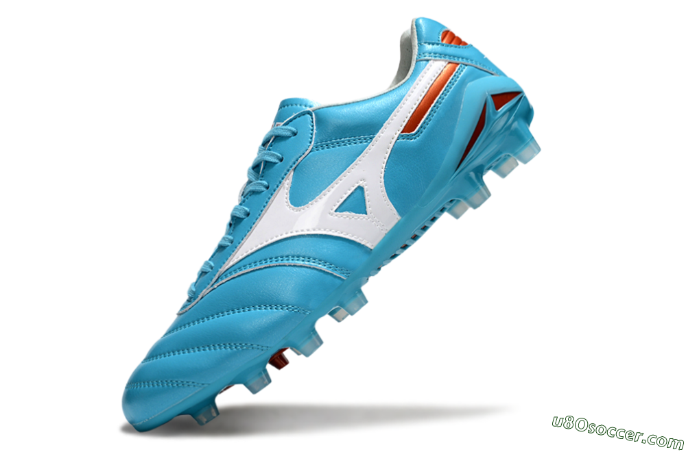 Mizuno Morelia Neo 2 FG Firm Ground Soccer Cleats - Cyan/Bright Cyan/White 5