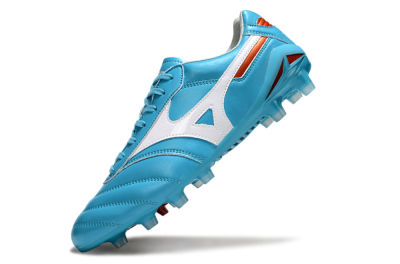 Mizuno Morelia Neo 2 FG Firm Ground Soccer Cleats - Cyan/Bright Cyan/White