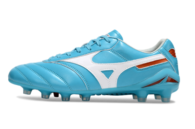 Mizuno Morelia Neo 2 FG Firm Ground Soccer Cleats - Cyan/Bright Cyan/White