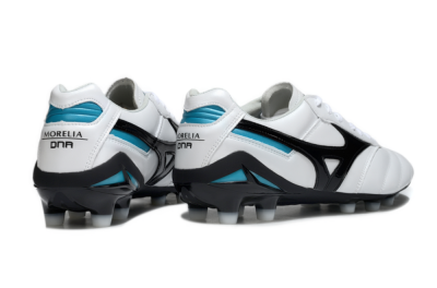 Mizuno Morelia Neo 2 FG Firm Ground Soccer Cleats - White/Midnight Black/Turquoise