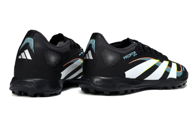 Adidas Predator 25 Elite TF Artificial Turf Soccer Shoes - Black/Electric Yellow/Frosted Blue