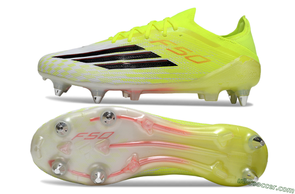 Adidas F50 Elite SG Soft Ground Soccer Cleats - Yellow/Neon Glow/Citrus Burst 0