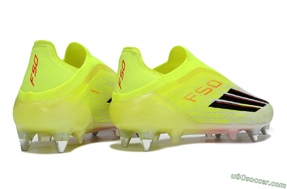 Adidas F50 Elite Laceless SG Soft Ground Soccer Cleats - Yellow/Neon Yellow/Black 6