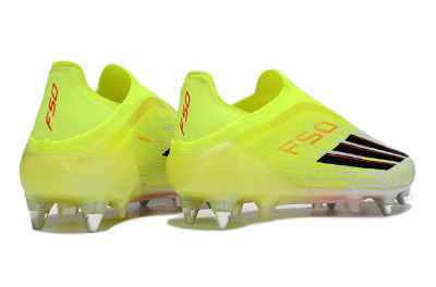 Adidas F50 Elite Laceless SG Soft Ground Soccer Cleats - Yellow/Neon Yellow/Black