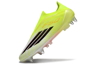 Adidas F50 Elite Laceless SG Soft Ground Soccer Cleats - Yellow/Neon Yellow/Black