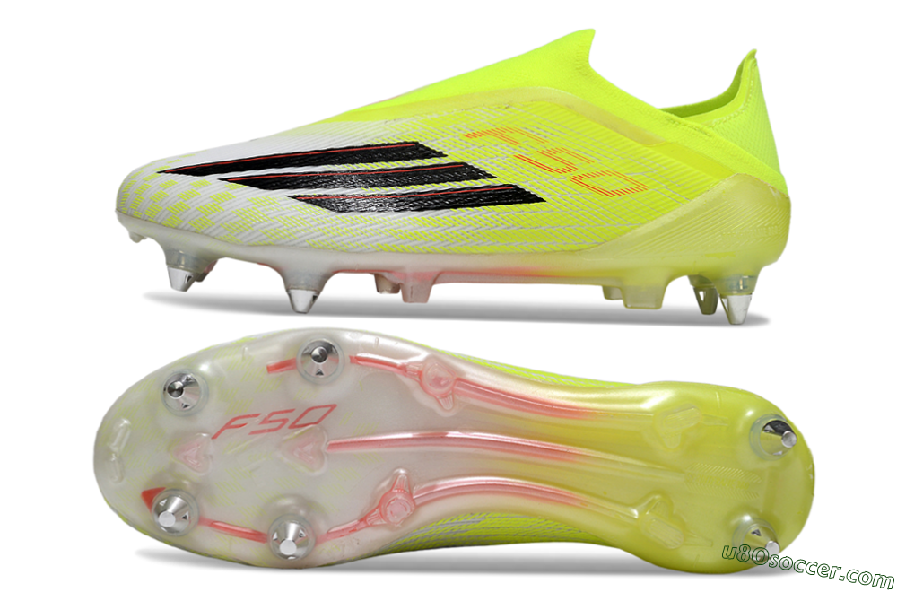 Adidas F50 Elite Laceless SG Soft Ground Soccer Cleats - Yellow/Neon Yellow/Black 0