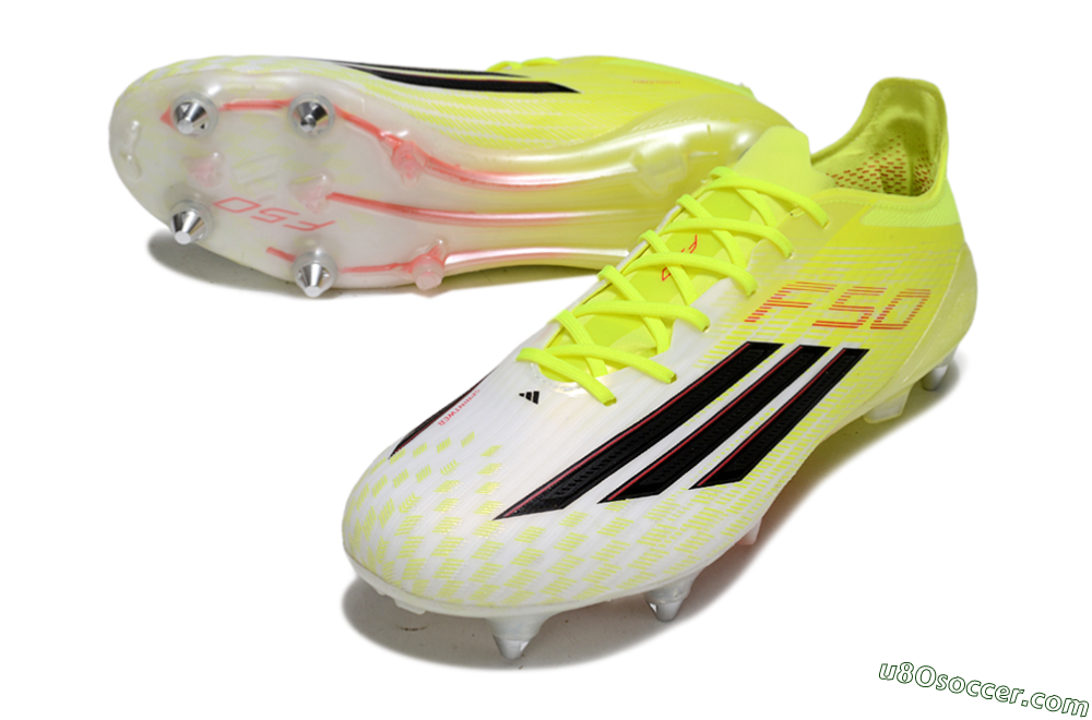 Adidas F50 Elite SG Soft Ground Soccer Cleats - Yellow/Electric Lime/Neon Black 3