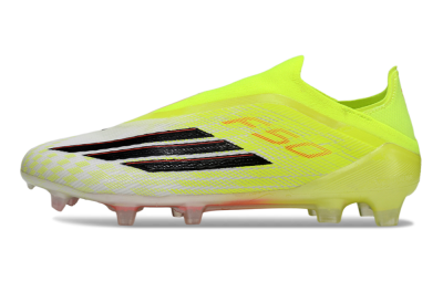 Adidas F50 Elite Laceless FG Firm Ground Soccer Cleats - Yellow/Charger Yellow/Neon Pink