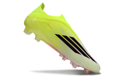 Adidas F50 Elite Laceless FG Firm Ground Soccer Cleats - Yellow/Charger Yellow/Neon Pink