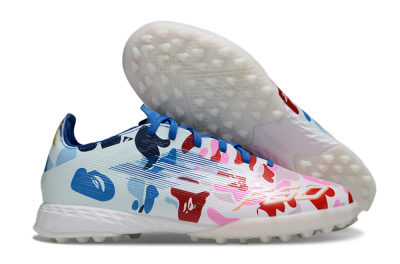 Adidas F50 Pro TF Artificial Turf Soccer Shoes - Pink/Blue Wave/Pink Splash