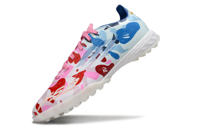 Adidas F50 Pro TF Artificial Turf Soccer Shoes - Pink/Blue Wave/Pink Splash