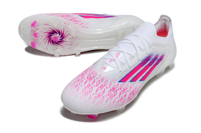 Adidas F50 Elite FG Firm Ground Soccer Cleats - White/Vibrant Pink/Deep Blue