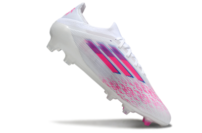 Adidas F50 Elite FG Firm Ground Soccer Cleats - White/Vibrant Pink/Deep Blue
