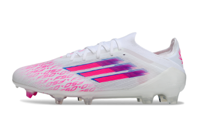 Adidas F50 Elite FG Firm Ground Soccer Cleats - White/Vibrant Pink/Deep Blue