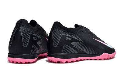 Nike Air Zoom Mercurial Vapor 16 Elite TF Artificial Turf Soccer Shoes - Black/Vibrant Pink/Cool Cyan