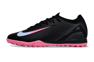Nike Air Zoom Mercurial Vapor 16 Elite TF Artificial Turf Soccer Shoes - Black/Vibrant Pink/Cool Cyan