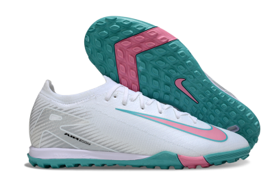 Nike Air Zoom Mercurial Vapor 16 Elite TF Artificial Turf Soccer Shoes - White/Mint Green/Pink