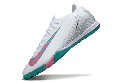 Nike Air Zoom Mercurial Vapor 16 Elite TF Artificial Turf Soccer Shoes - White/Mint Green/Pink