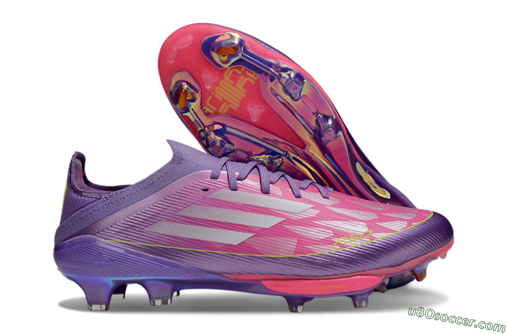 Adidas F50+ Elite Lightstrike Pro FG Firm Ground Soccer Cleats - Purple/Vibrant Magenta/Metallic Rose 1